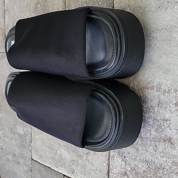 Steve Madden Platform Sandals Sz 8 Black - Picture 3 of 8